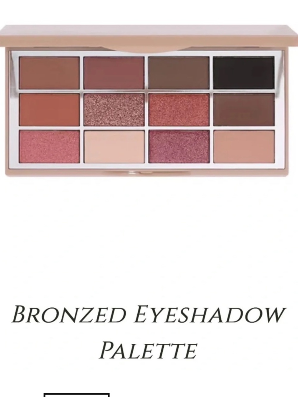 Illuminati Bronzed Eyeshadow Palette - Warm Rose & Bronze Shades NEW PC